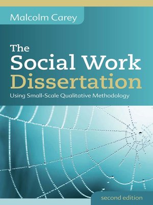 cover image of The Social Work Dissertation